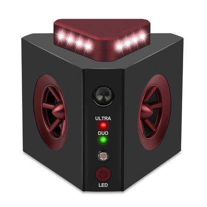 4-in-1 Ultrasonic Rodent Repellent Plug-in Electronic Mice Repeller Rat Deterrent, Pest Control Device with Ultrasound, Electric Impulse, Flashing Lights, Predator Sounds, Indoor Mouse and Rat Control