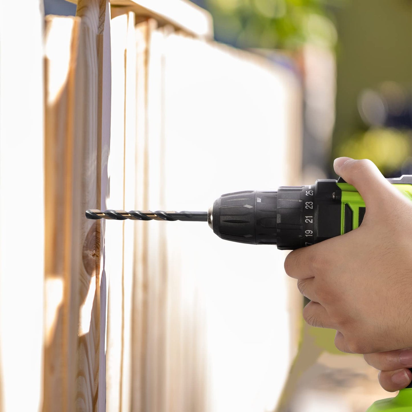 YOUGFIN Cobalt Drill Bits for Hardened Steel, M35 High Speed Steel Metal Drill Bit Set 21 Pieces, 135 Degree Tip Twist Jobber Drill Bits for Wood, Plastic, Stainless Steel