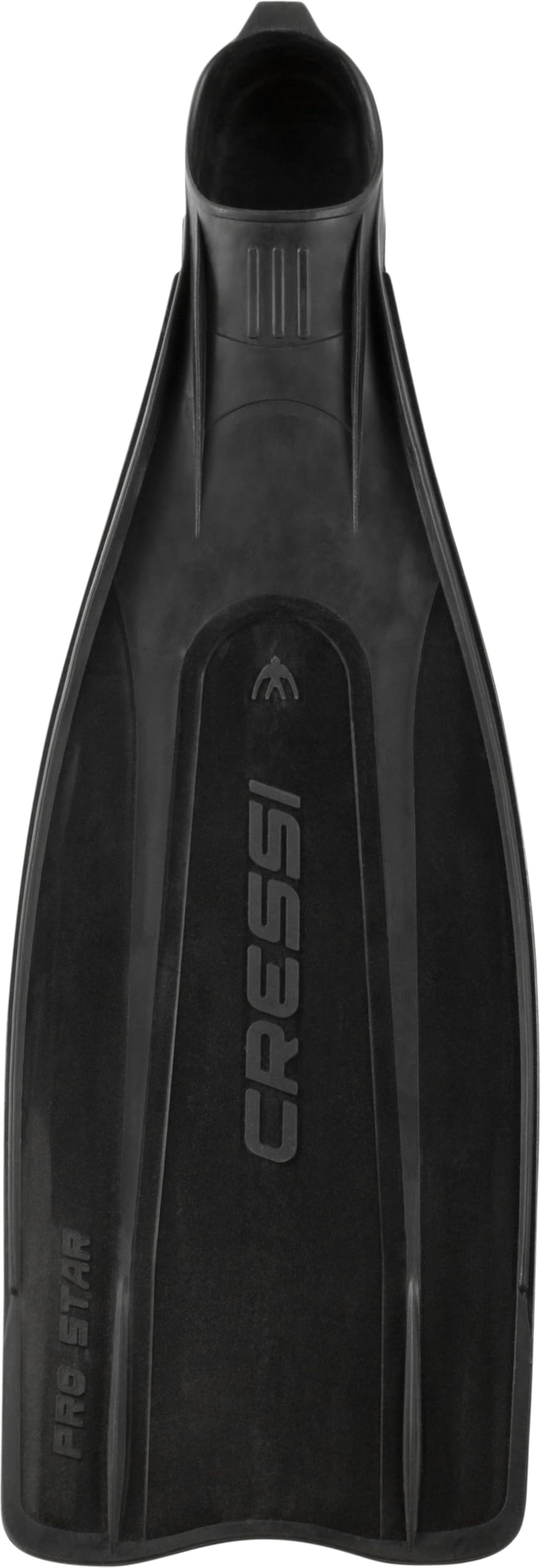 Cressi Adult Reactive Full Foot Pocket Scuba Diving Fins | Pro Star: Made in Italy,Black