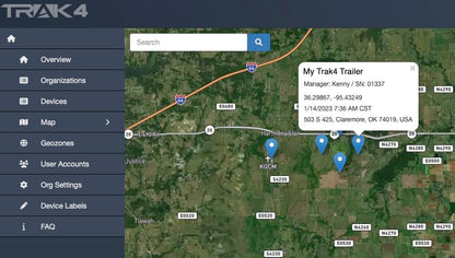 Trak-4 GPS Tracker for Vehicles, Assets, Equipment. Long Battery Life, Waterproof, Global Tracking. Low-Cost Subscription Required.