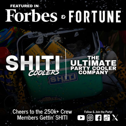 SHITI Coolers Cooler for Camping, Travel, Beach, Soft Lunch Box for Food, Drinks & Ice, Portable, Waterproof 24 Hr Insulated Bag with Shoulder Straps, Customizable (The Dropper, 15 Can Cooler)