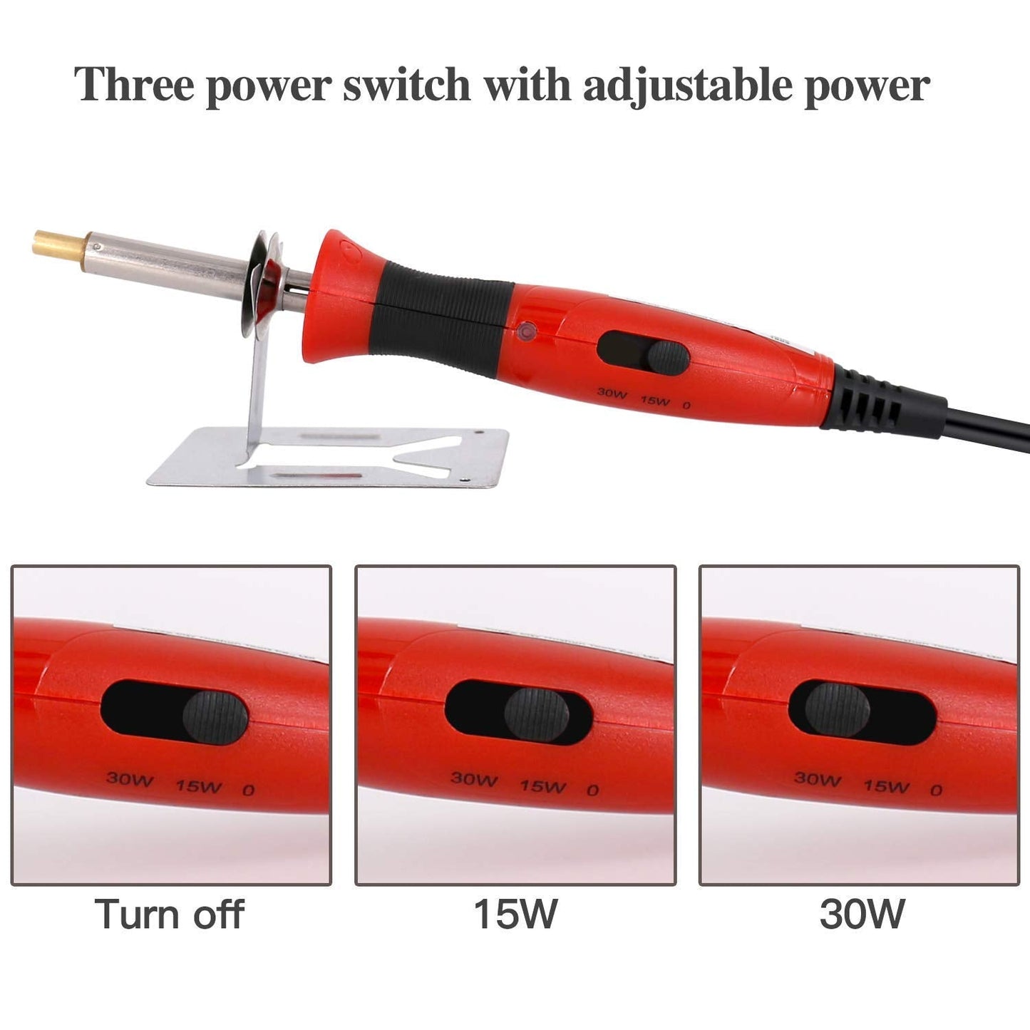 TRUArt Wood and Leather Pyrography Pen Set - Best Woodburning and Leather Crafts Burner Tool Kit - 35 Different Tips - Dual Power Mode - 30W and 15W, Gourd (Aluminum Case)