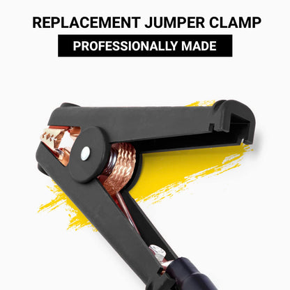 Spartan Power Replacement Jumper Cable Heavy Duty Car Battery Clamps - Clamp Ends Replacements for Jump Starter Cables - Two Clamps, Red & Black