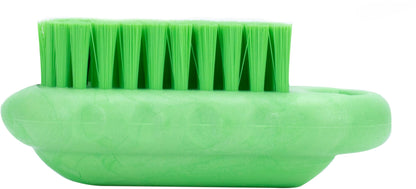 SPARTA Nail Scrub Brush Commercial-Grade, Heavy-Duty Hand and Fingernail Brush with Stiff Bristles for Gardeners, Mechanics, And Foodservice Personnel, Plastic, 5 Inches, Lime
