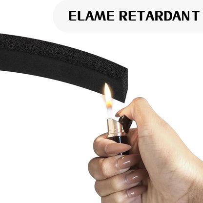 Storystore Foam Insulation Tape Self Adhesive, 1/2In x 1/4In x 33Ft Weather Stripping for Doors and Windows, Sound Proof Soundproofing Door Seal, Weatherstrip, Air Conditioning Seal Strip