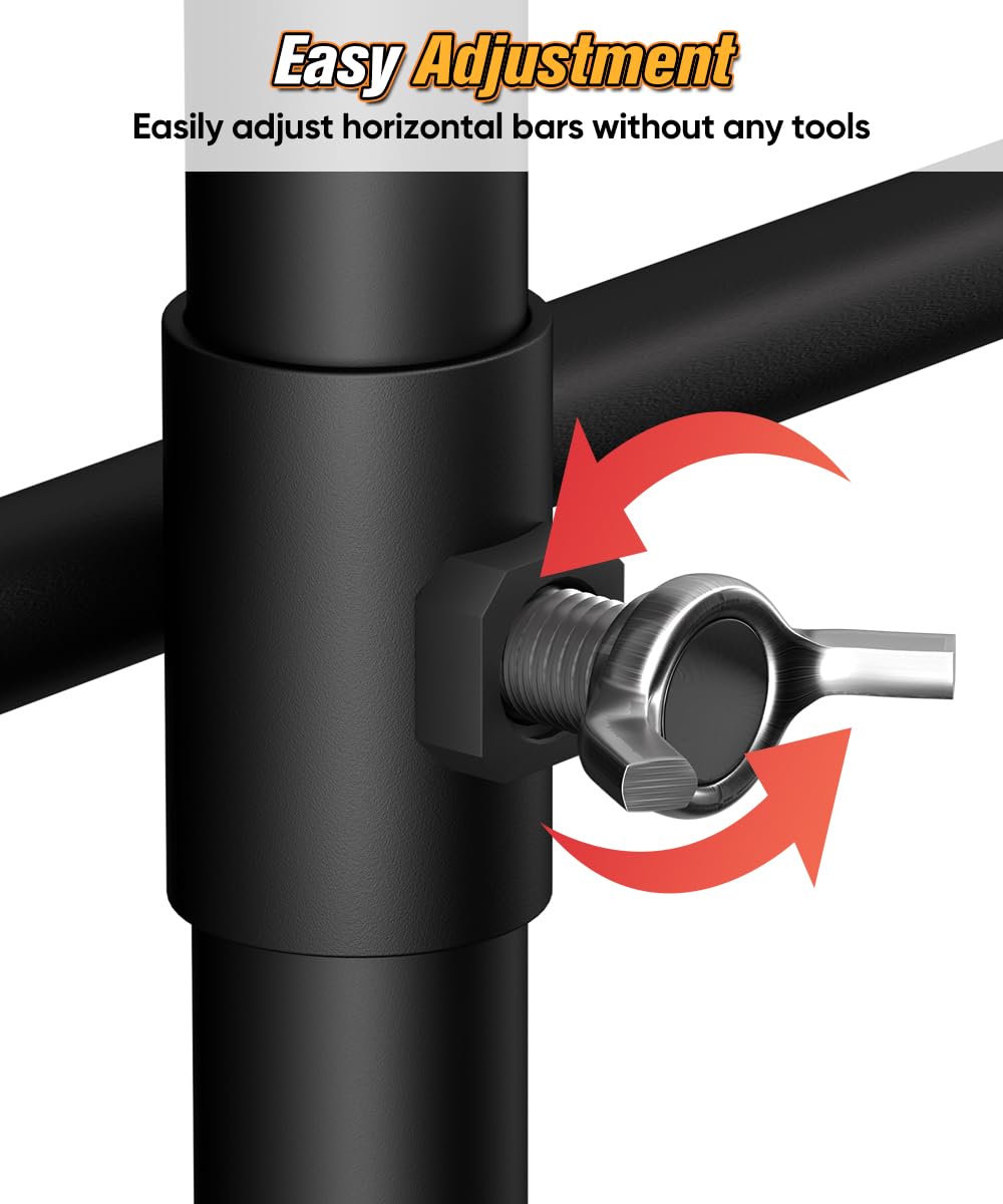 Ardier Adjustable Shooting Target Stand with 5-Prong Base, Portable Target Steel Holder for Firearms, BB Guns, Airsoft and Rifle Practice, Hunting & Shooting Accessory for Outdoor Range (No Paper)