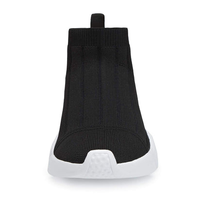 Casbeam Men's Running Knit Comfortable Lightweight Breathable Casual Sports Shoes Fashion Sneakers Slip-On Walking Shoes Black Size 11