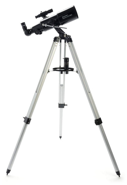 Celestron - PowerSeeker 80AZS Telescope - Manual Alt-Azimuth Telescope for Beginners - Compact and Portable - Bonus Astronomy Software Package - 80mm Aperture