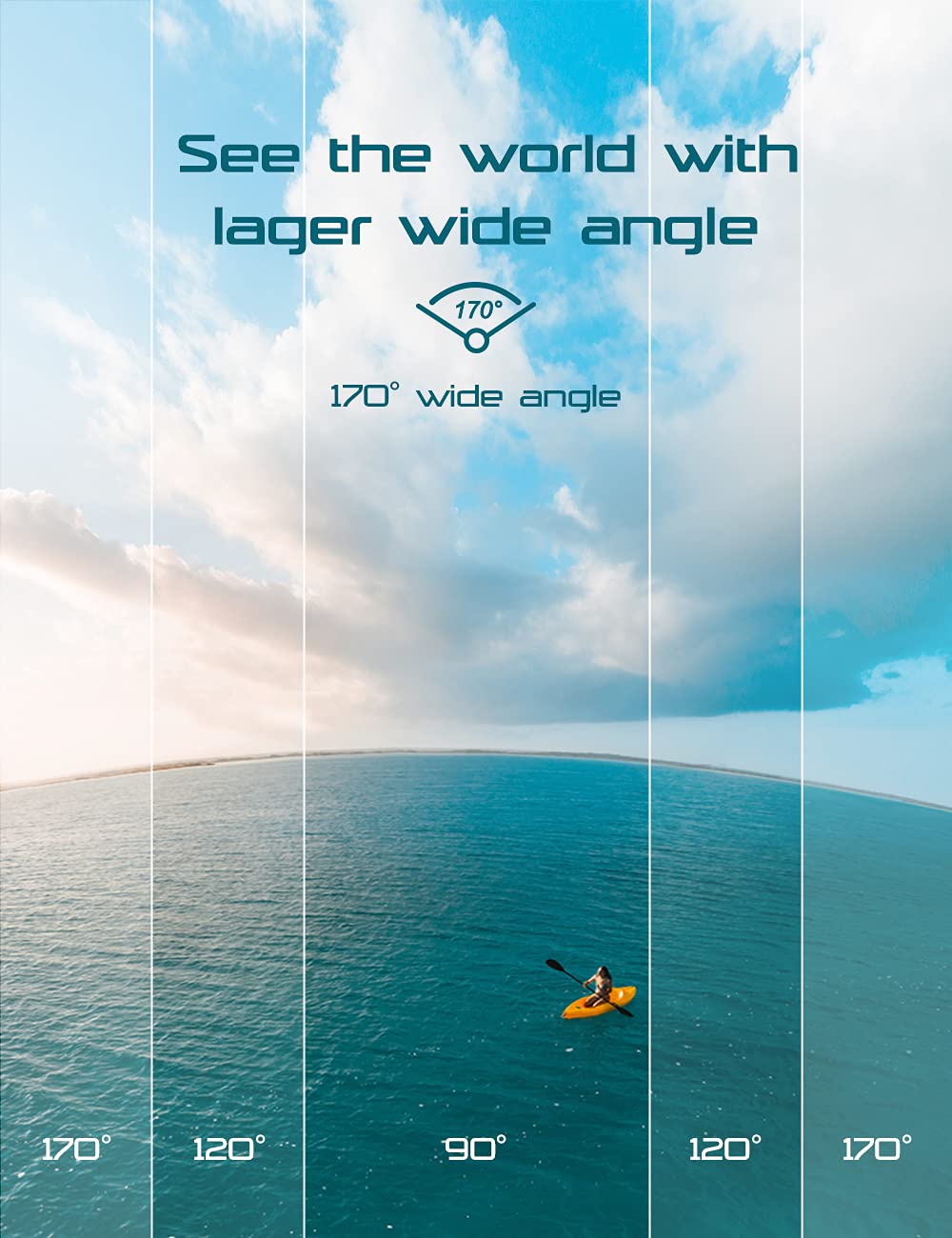 Apexcam Action Camera 4K with 64G SD Card Sport Cameras 20MP 131FT Waterproof Underwater Camera 170°Wide-Angle WiFi Camera with 2.4G Remote Control, 2 Batteries, Mounting Accessories Kits