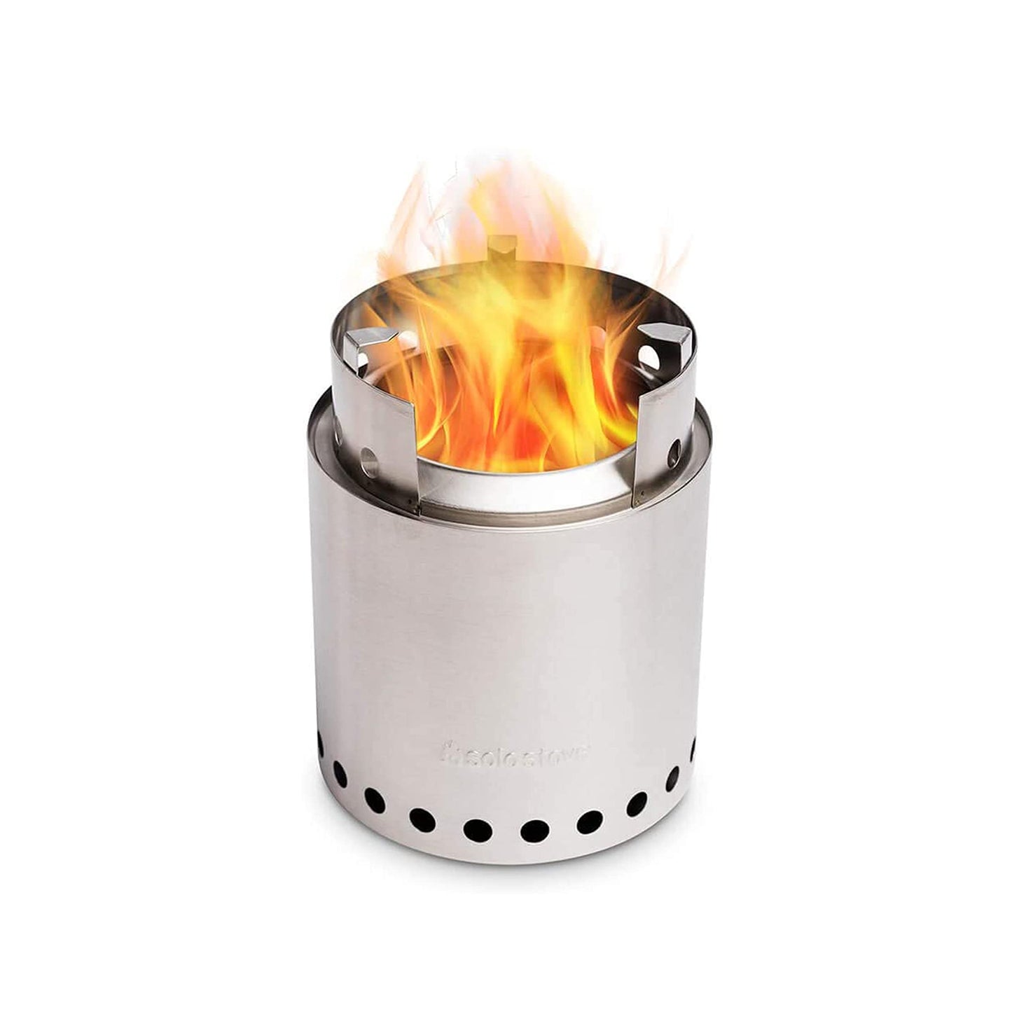 Solo Stove Campfire Camping Stove Portable Stove for Backpacking Outdoor Cooking Great Stainless Steel Camping Backpacking Stove Compact Wood Stove Design-No Batteries or Liquid Fuel Canisters Needed
