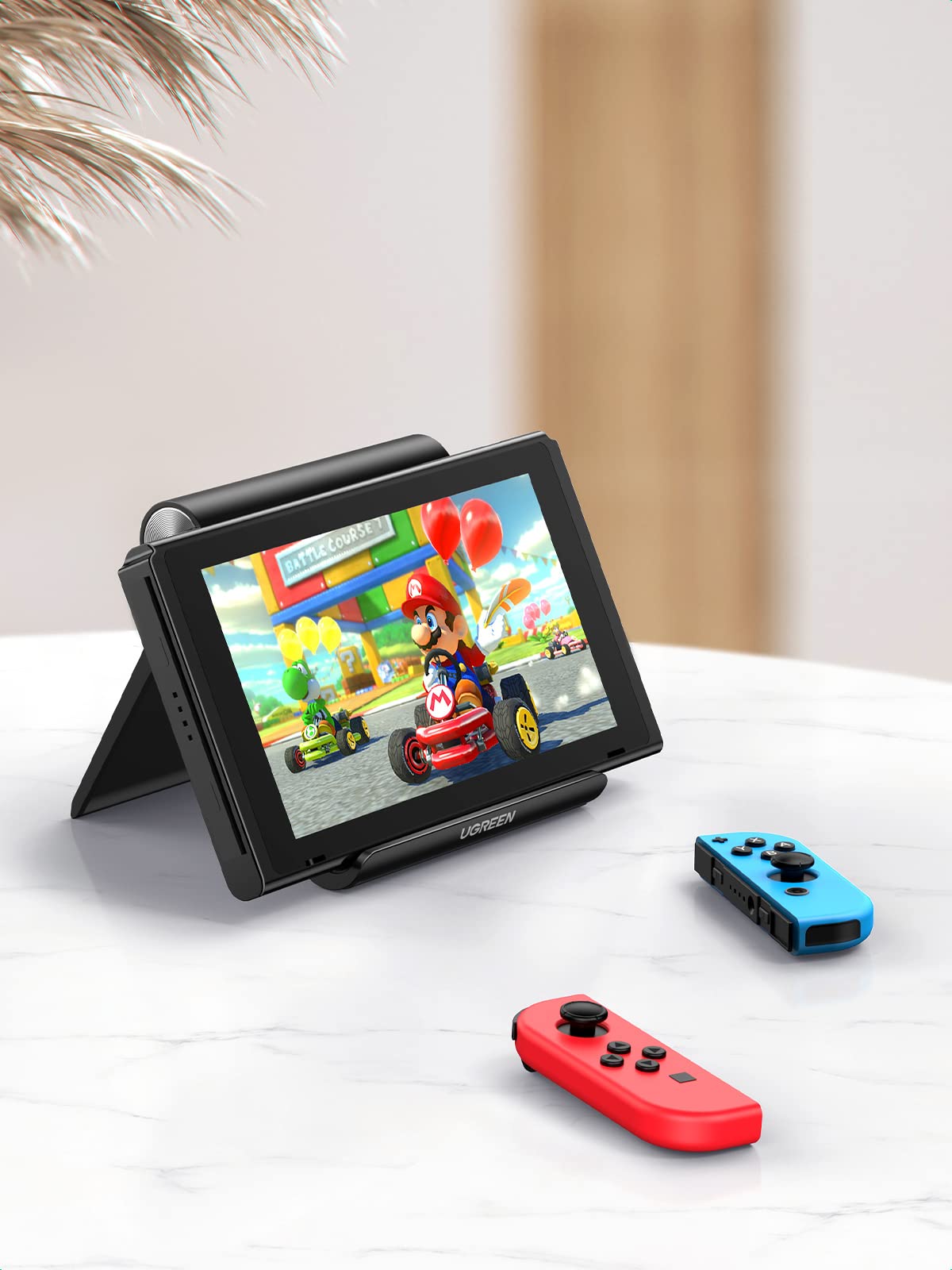 UGREEN Tablet Stand Holder Adjustable Portable Desktop Dock Office Compatible with iPad Pro 11 9.7 10.5 Air Mini 5 4 3 2 iPhone 17 16 15 14 13 12 Black