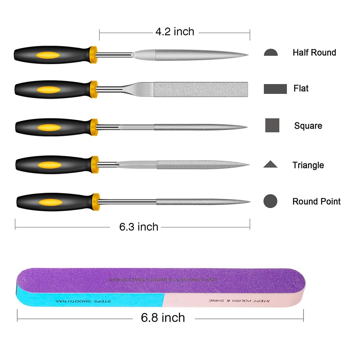 YASPIT Resin Casting Tools Set, 23 Piece - Sanding & Polishing Kit - Includes Sandpaper, File, Blocks, Scissors, Wooden Brush for Epoxy Resin Jewelry