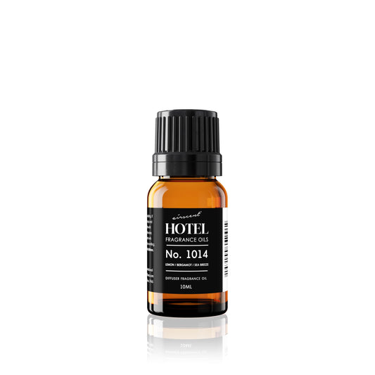AirScent Hotel Diffuser Oil No. 1014 Inspired by The 5-Star Hotel Scent - Lemon Bergamot Sea Breeze - Fragrance Oil for Ultrasonic and Waterless Diffusers and Crafting - 10 mL, 0.34 fl oz Glass Bottle