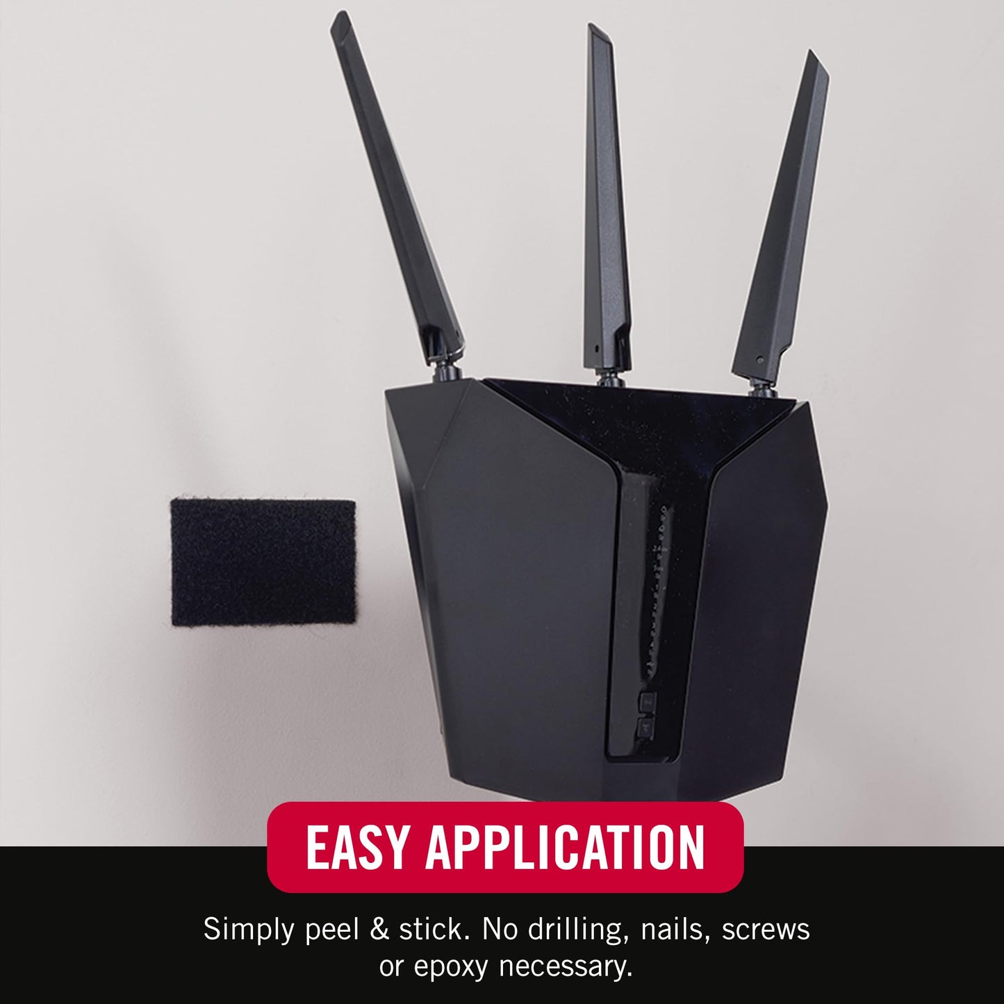 VELCRO Brand Heavy Duty Fasteners | 4x2 Inch Strips with Adhesive 8 Sets | Holds 10 lbs | Black Industrial Strength Stick On Tape | Indoor or Outdoor Use (VEL-30703-USA), 8 Count (Pack of 1)