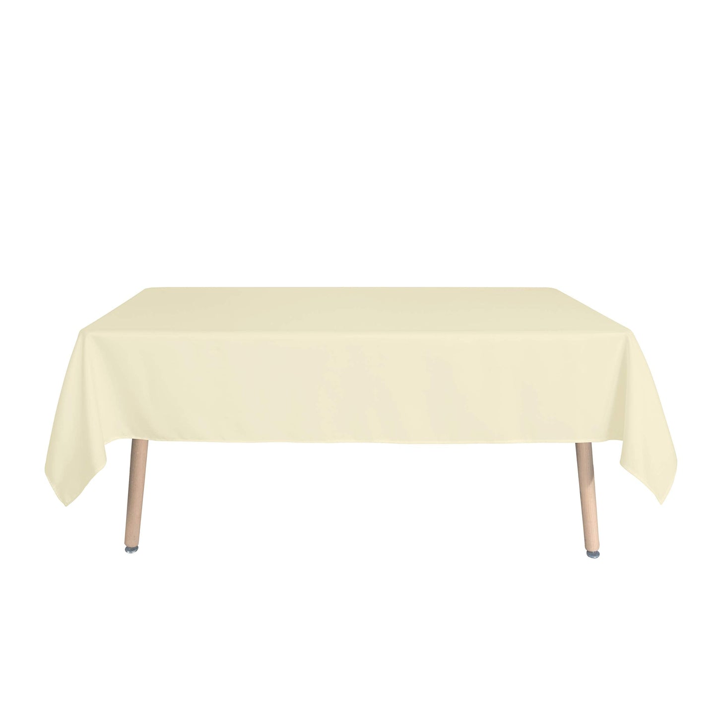 sancua Square Tablecloth - 54 x 54 Inch - Stain and Wrinkle Resistant Washable Polyester Table Cloth, Decorative Fabric Table Cover for Dining Tables, Buffet Parties and Camping, Beige