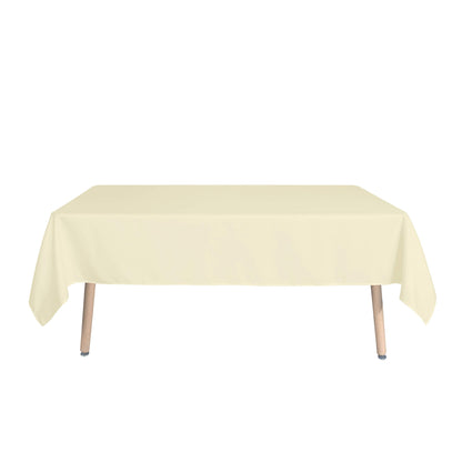 sancua Square Tablecloth - 54 x 54 Inch - Stain and Wrinkle Resistant Washable Polyester Table Cloth, Decorative Fabric Table Cover for Dining Tables, Buffet Parties and Camping, Beige