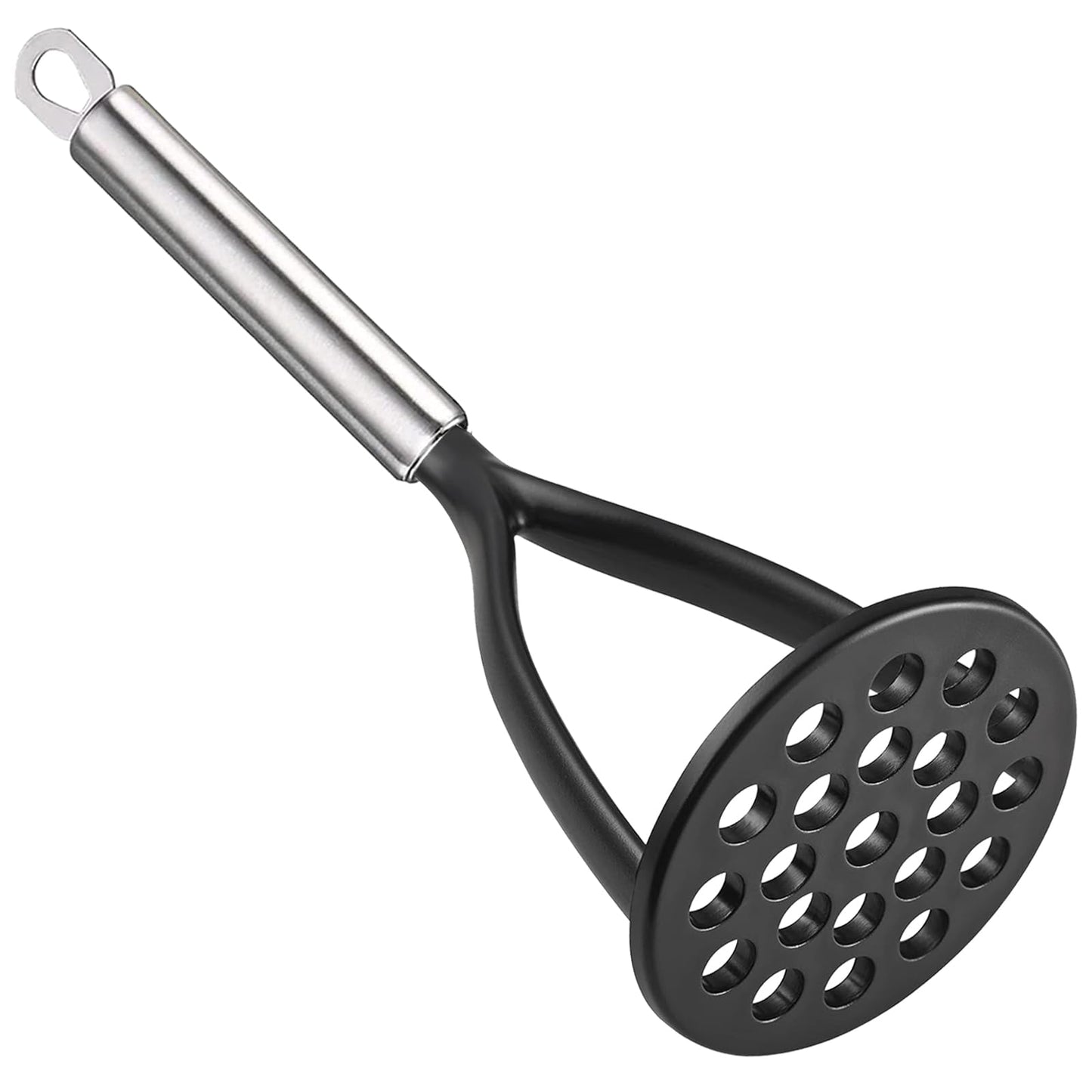 TENTA KITCHEN Good Grips Nylon Potato Solid Masher Ricer Press Blender Crusher for Non-Stick Cookware With Heat Resistant Stay Cool Stainless Steel Handle