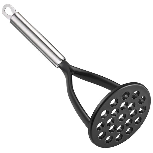 TENTA KITCHEN Good Grips Nylon Potato Solid Masher Ricer Press Blender Crusher for Non-Stick Cookware With Heat Resistant Stay Cool Stainless Steel Handle