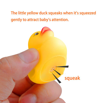 Rubber Duck Bath Toys 50PCS Mini Ducks Bulk for Kids Baby Shower Decorations Birthday Party Favors Gift Classroom Summer Beach Pool Activity Carnival Game