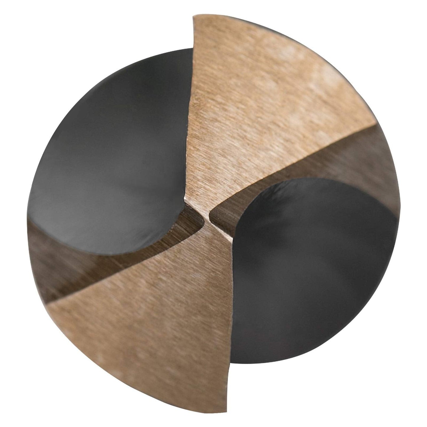 COMOWARE Reduced Shank Drill Bit Set, 8 Sizes from 9/16" to 1", HSS M2, Black & Gold Drill Bit with 3-Flat 1/2" Shank, 135° Split Point, Drills Bits for Metal/Plastic/Wood, with Storage case