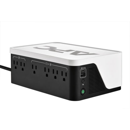 APC UPS Battery Backup & Surge Protector, 500VA UPS with 4 Backup Battery Outlets, Type C USB Charging, BE500G3 Back-UPS