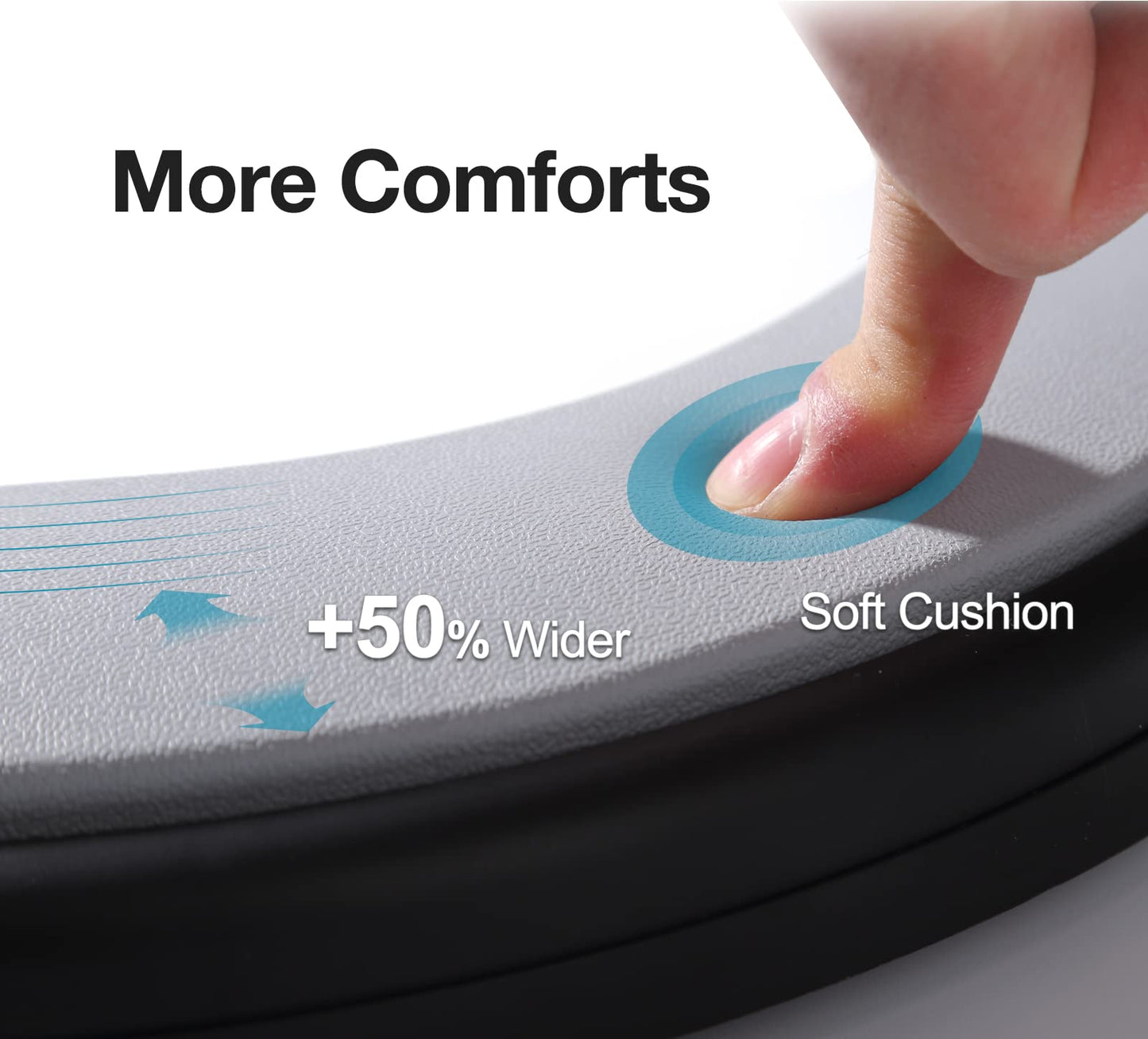 TRIPTIPS Bucket Toilet Seat with Soft Cushion, 270°Rotatable Lid,XL Portable, Luggable Loo Camping Toilet Seat for Adults and Kids, 5 Gallon