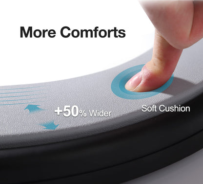 TRIPTIPS Bucket Toilet Seat with Soft Cushion, 270°Rotatable Lid,XL Portable, Luggable Loo Camping Toilet Seat for Adults and Kids, 5 Gallon