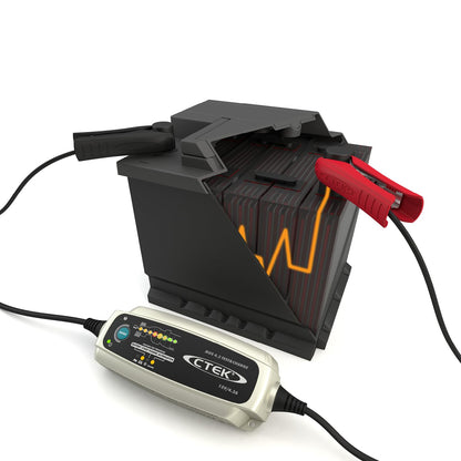 CTEK 4.3 TEST & CHARGE, 12 Volt Fully Automatic Charger with Unique Battery and Alternator Testing, Ideal for Long Term Storage