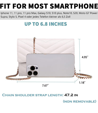 YAZEKOUS Crossbody Bags for Women, Small Purses Crossbody Purses for Women, Cell Phone Purse with Card Slots for Travel Daypack