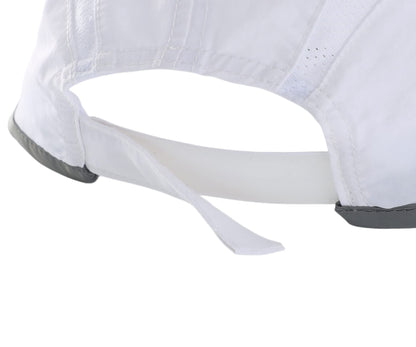 Connectyle Foldable Mesh Sports Cap with Reflective Stripe Breathable Sun Runner Cap (White)