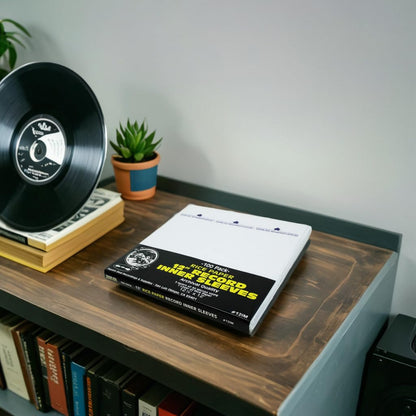 (100) 12" Record Inner Sleeves - 3-Layers of Archival Quality, Anti-Static HDPE with Rice Paper Enclosed Insert for Extra Rigidity #12IM