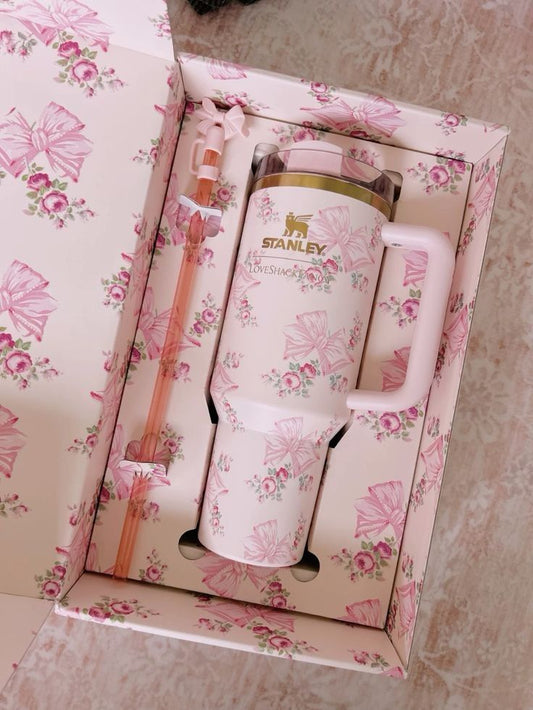 GIF Box Butterfly Pink Stanley Cup – Cute & Fun