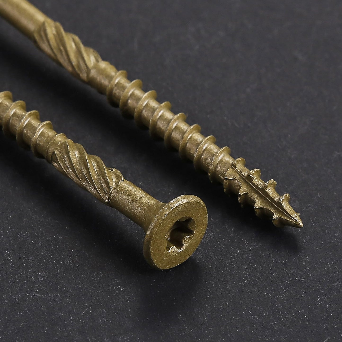 Wensilon #10 * 3" Deck Screws, (137pcs) 2 lbs.Exterior Wood Screws, Rust Resistant epoxy Coated, Bronze, T25 Star Bit