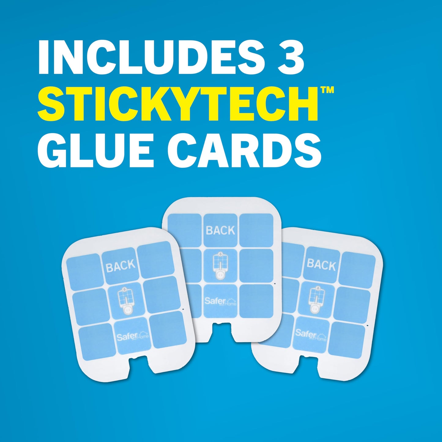 Safer Home SH503 Trap Refill Pack of Glue Cards for SH502 Indoor Fly Trap, 3 Count (Pack of 1)