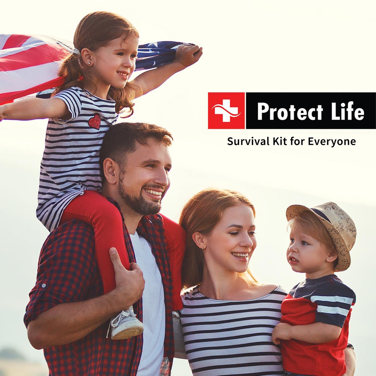 Protect Life Survival First Aid Kit for Home/Business, Camping Survival Kits | Mini Travel First Aid Kit | Camping Equipment | Small Kits for Car | Outdoor Emergency Survivals Pack - 100pcs