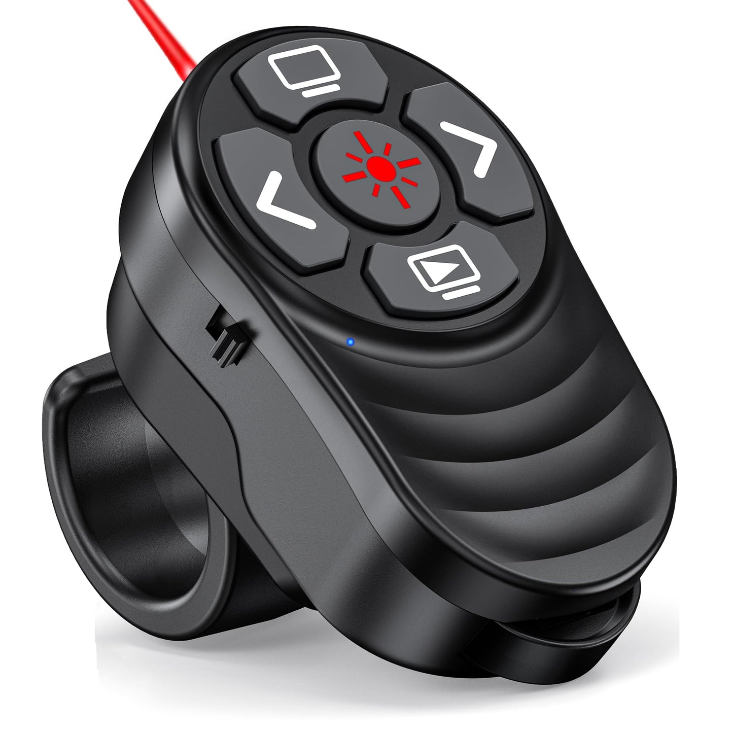 Dinofire USB Type C Wireless Presenter Remote Presentation Laser Pointer Finger Ring PowerPoint Clicker-Slide Advancer for Mac Laptop Class Office