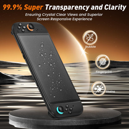 daydayup 4-Pack Screen Protector Tempered Glass for Nintendo Switch 2 [7.9 inch] 2025 with [Alignment Frame] -HD Clear Anti-Scratch Travel Transparent Clear Screen Protector