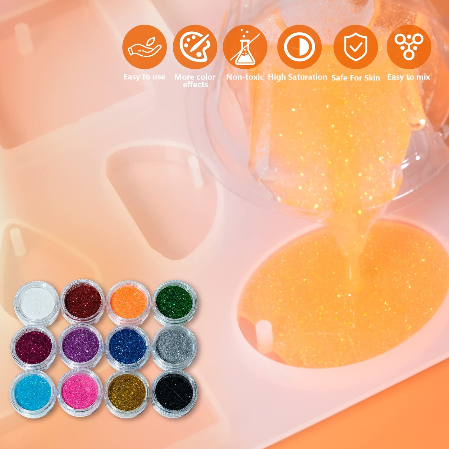 VidaRosa Quick Cure UV Resin Kit with Light - High Gloss, Transparent Casting and Doming for DIY Jewelry, Coatings, and Crafts