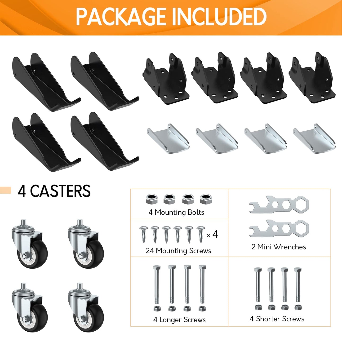 SOLEJAZZ Workbench Casters Wheels 660Lbs Retractable Casters Set of 4 Heavy Duty Side Mount Caster Rollers 2.5" Stepdown Castor Wheels for Bench Machinery Work Table with Installation Template, 4 Pack