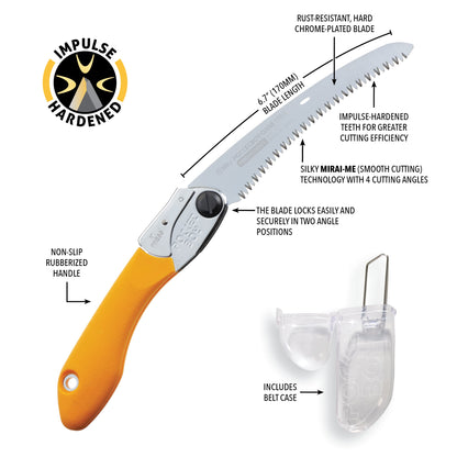 Silky Professional Series PocketBoy Curved Blade Folding Saw 170mm Large Teeth (726-17)