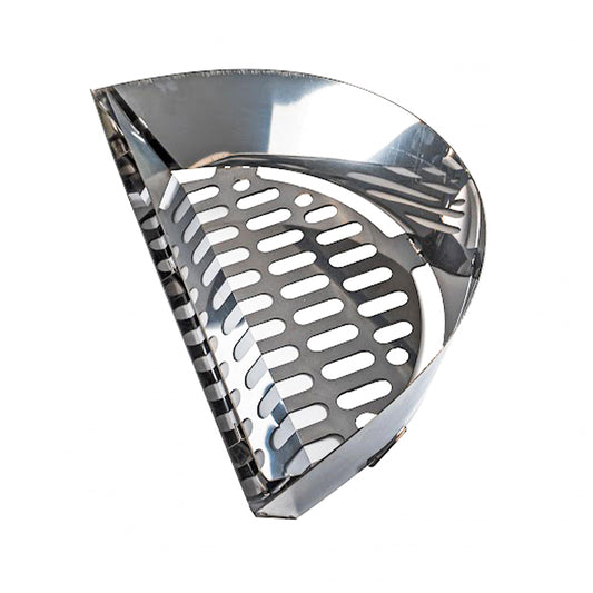 SnS Grills Slow ‘N Sear Charcoal Inserts for Low ‘N Slow & High-Heat Cooking - Patented Stainless Steel Accessories for Kettle Grills - Charcoal Basket 18"