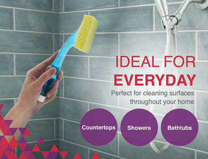 Arrow Home Products Dish Sponge with Soap Dispenser Handle - Fillable Dish Wand for Quick, Convenient Cleaning - Made in the USA - Easy to Refill, Built-In Scrubber, Ideal for Dishes and Pans