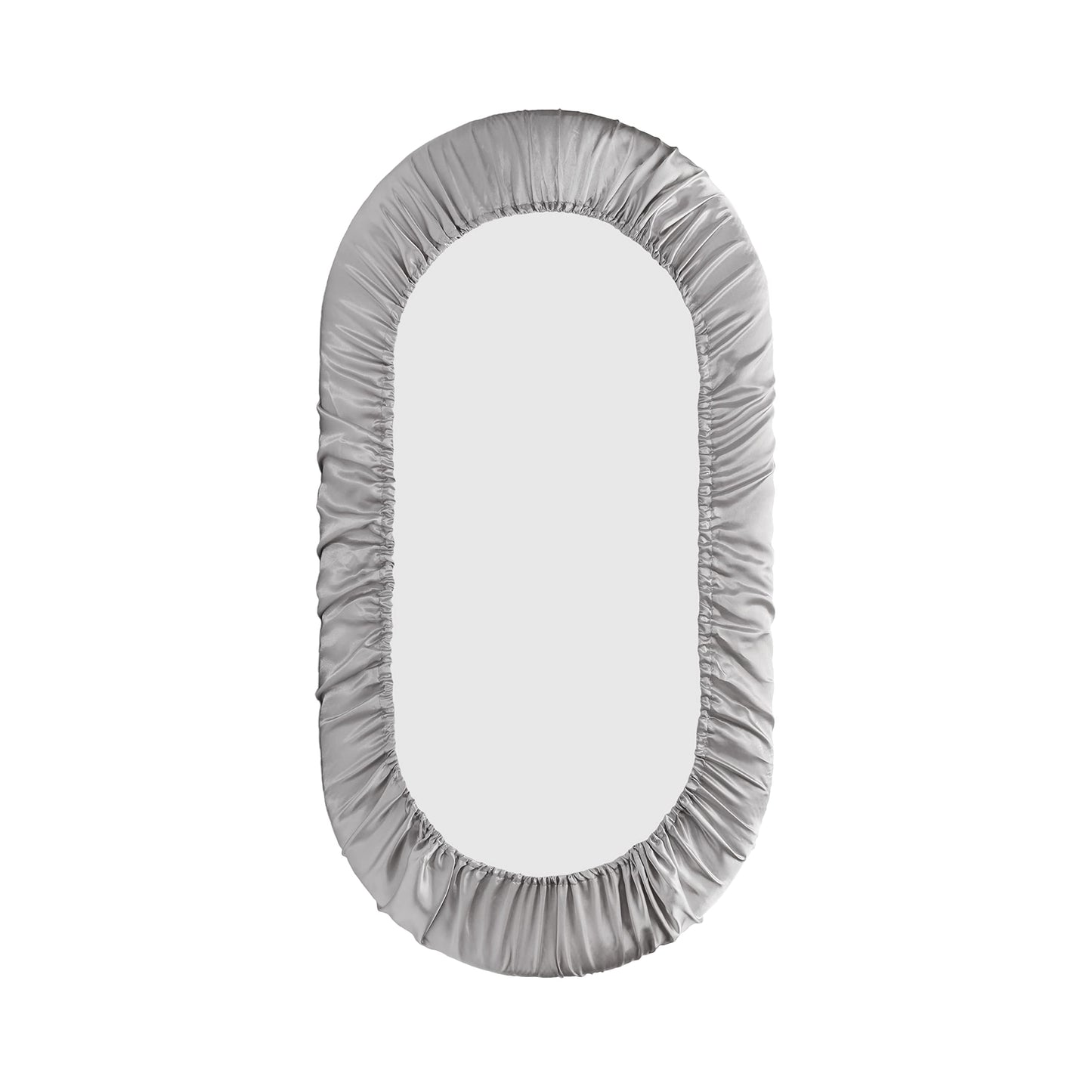 Pro Goleem Satin Bassinet Sheet 2 Pack Great for Baby Hair Soft Silk Feeling Sheet for Cradle or Bassinet Pad＆Mattress for Boys and Girls Gift for Newborn and Infant White and Gray