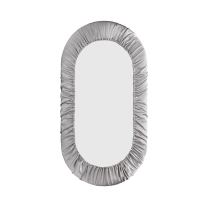 Pro Goleem Satin Bassinet Sheet 2 Pack Great for Baby Hair Soft Silk Feeling Sheet for Cradle or Bassinet Pad＆Mattress for Boys and Girls Gift for Newborn and Infant White and Gray