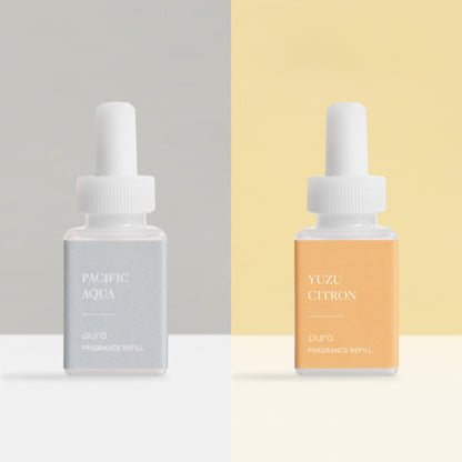 Pura Smart Home Fragrance Device Starter Pack (Pacific Aqua and Yuzu Citron)