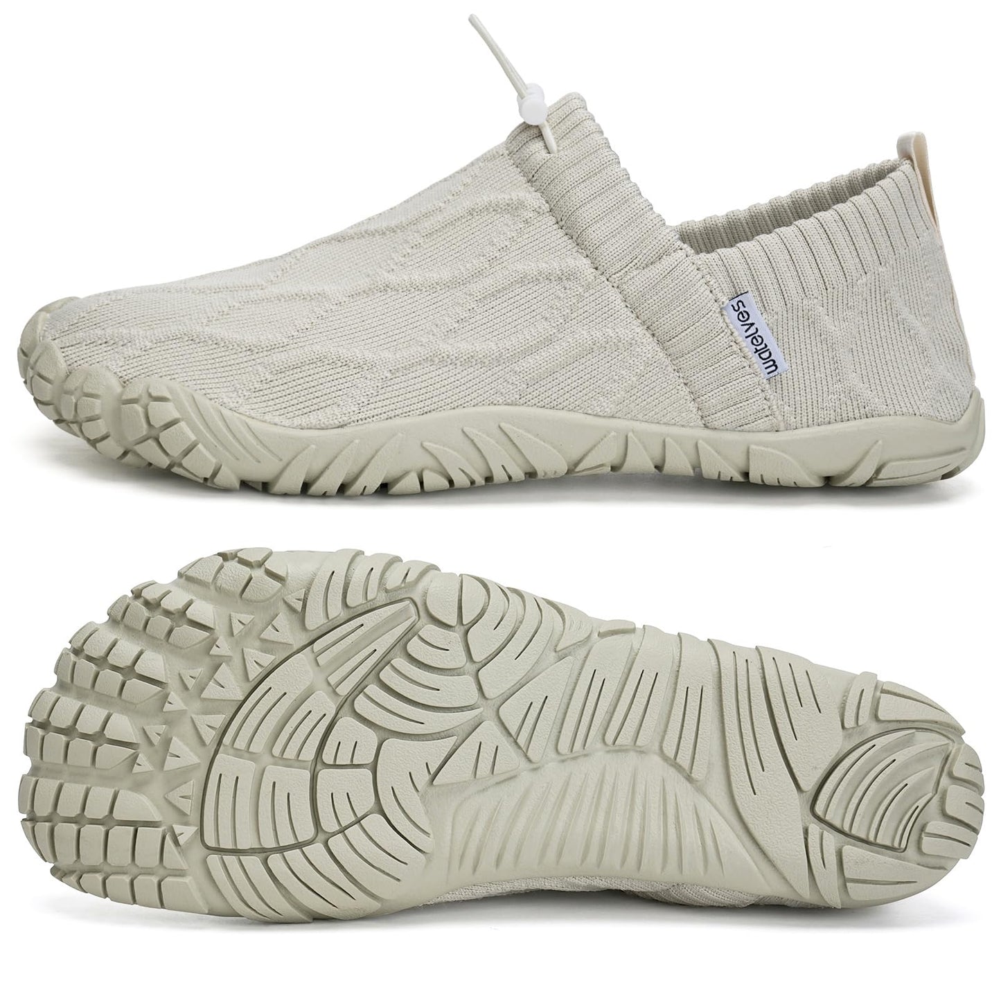 WateLves Barefoot Water Shoes Women Men Minimalist Comfortable Walking Shoes Beach Outdoor Running Sneakers (Apricot,38)