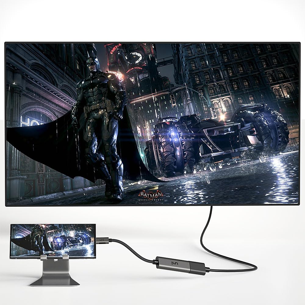 uni USB-C to HDMI Adapter 4K@60Hz, Thunderbolt 3/4 to HDMI Adapter, Type C HDMI Converter, Compatible with MacBook Pro/Air 2022, iPad Pro/Air, Surface Laptop, Dell XPS, Chromebook, Galaxy & More