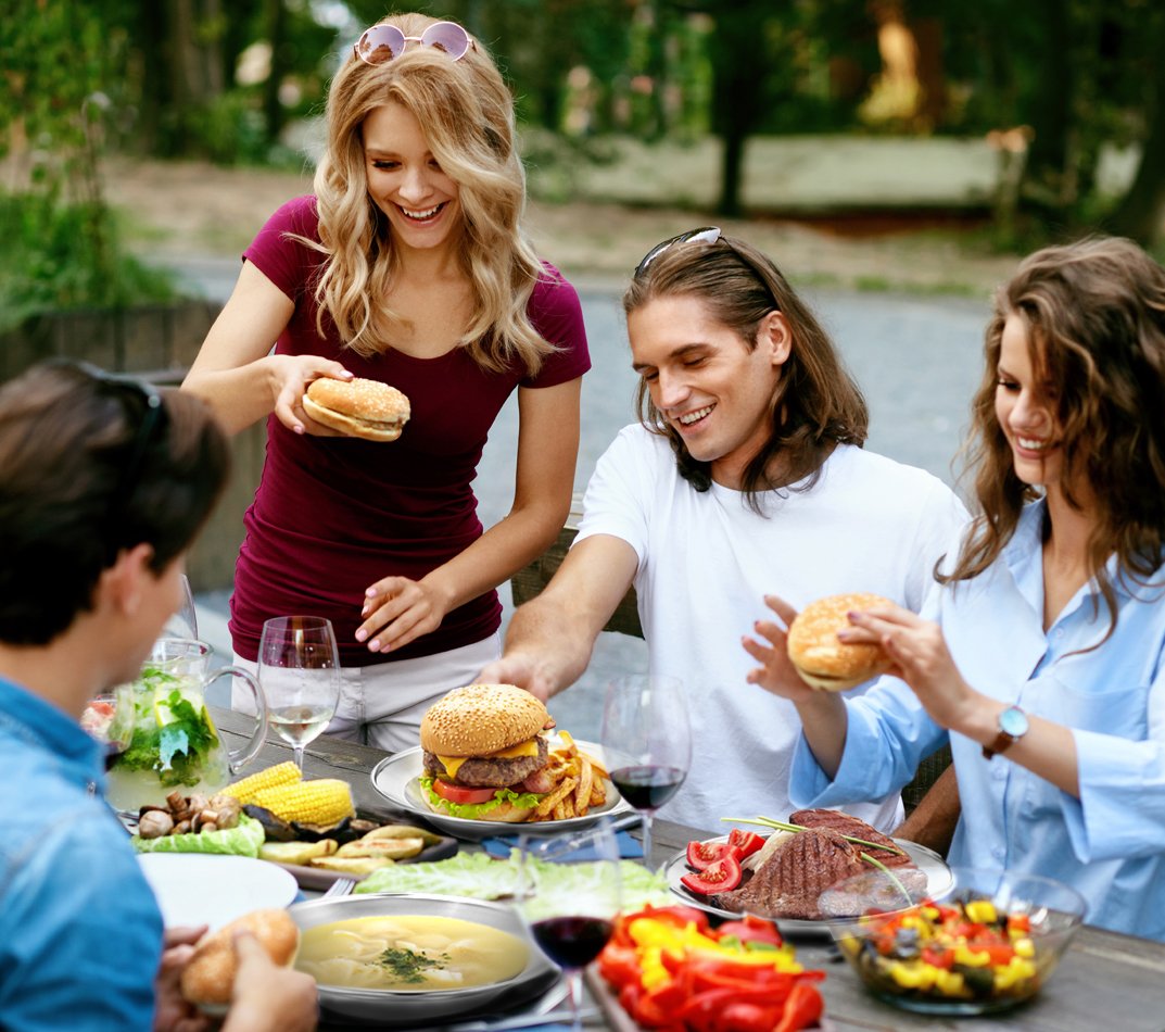 Wealers Unique Complete Messware Kit Polished Stainless Steel Dishes Set| Tableware| Dinnerware| Camping| Buffet| Includes - Cups | Plates| Bowls| Cutlery| Comes in Mesh Bags (Single Person Blue)