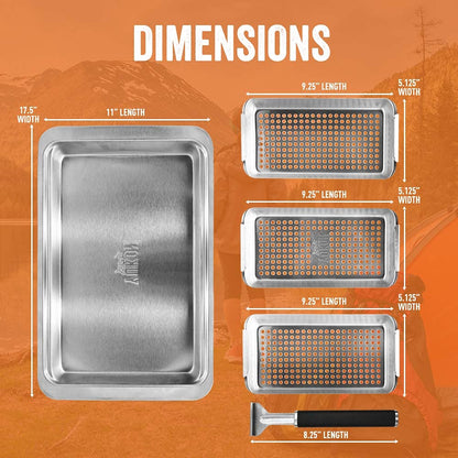 Yukon Glory™ BBQ 'N SERVE Grill Baskets (BBQ 'N SERVE SET)