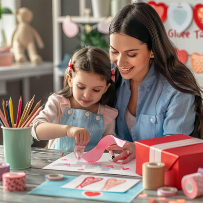 Glue Tape for Scrapbooking, Pack of 4 Scrapbook Tape, Double Sided Tape Roller for Crafts, 26 Ft x 0.31 In Tape Runner, Journaling Supplies, Craft Supplies for Scrapbooking, Gift Wrapping, Photo Tape.